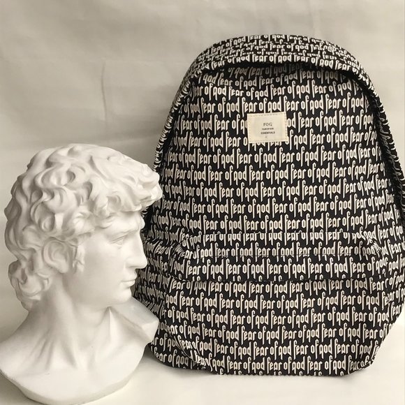 🔥Fear of God FOG Essentials Printed Backpack - Picture 1 of 10